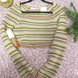 Cropped Knit Sweater by Alter’d State